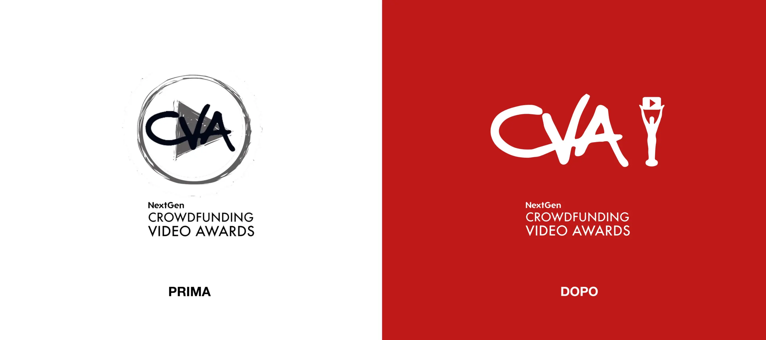 crowdfunding video awards logo restyling